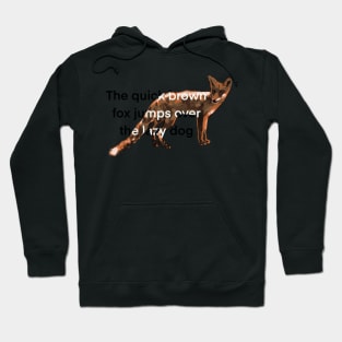 Quick Brown Fox Pangram Hoodie